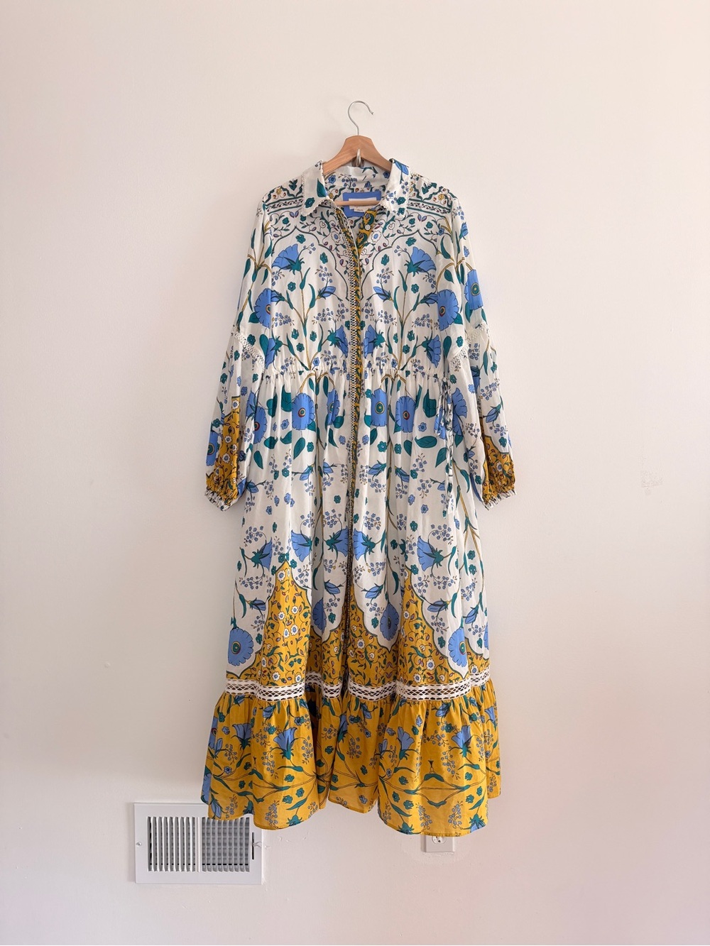 ANTHROPOLOGIE Eleanora Maxi Shirt Dress Sozi L - Picture 2 of 9